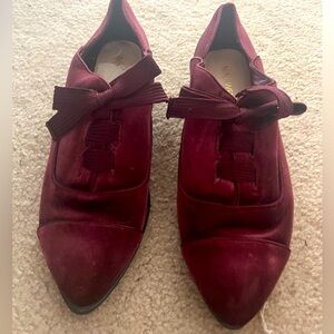 Nine West velvet shoes. Size 8M